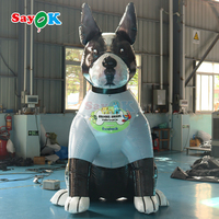 Sayok 10ft géant gonflable chien dessin animé personnalisé PVC gonflable chien Mannequin pour la publicité