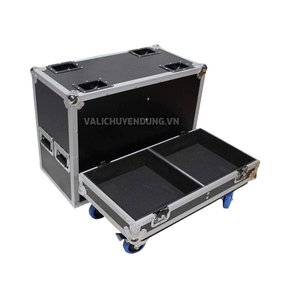 Heavy Duty Musical Instrument Flight Case with 4 Wheels and Large Handles Sturdy Plywood <b>Storage</b> <b>Box</b> for Mixer and Audio Gear - Product Image 5