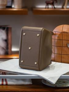 Bolso de Mano de Cuero Genuino Vintage de Lujo, Bolso de Cuero Vacuno para Mujer, Nuevo Bolso Tote Pequeño Minimalista, Bolso Bandolera - Product Image 5