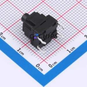 TSW10111-130B333CA Tactile Switch Through hole Component (THT)-4P,10x10mm Switch Single Pole Single Throw Round Button 1.8N 10mm - Product Image 2