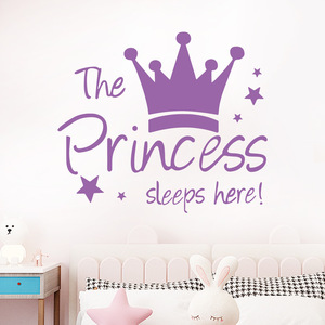 Pegatina <span class=keywords><strong>de</strong></span> <span class=keywords><strong>pared</strong></span> <span class=keywords><strong>de</strong></span> la princesa que duerme aquí, calcomanías <span class=keywords><strong>de</strong></span> <span class=keywords><strong>pared</strong></span> <span class=keywords><strong>para</strong></span> habitación <span class=keywords><strong>de</strong></span> niñas, papel <span class=keywords><strong>de</strong></span> <span class=keywords><strong>pared</strong></span> autoadhesivo <span class=keywords><strong>de</strong></span> PVC <span class=keywords><strong>para</strong></span> decoración del hogar, calcomanías artísticas - Product Image 4