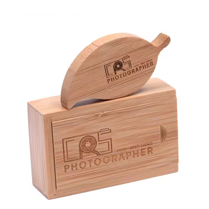 Biểu Tượng Tùy Chỉnh Bằng Gỗ Lá + Đóng Gói Hộp USB 2.0 Ổ Đĩa Flash Memory Stick Pendriver 4GB 8GB 16GB 32GB 64GB 128GB Tre USB Stick - Product Image 2
