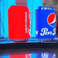 Bear Can Shape Module vidéo publicitaire souple Panneau LED Affichage LED flexible P1.8 P2 Écran LED intérieur Signalisation numérique