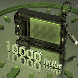 Power Bank da 10000mAh con Ricarica Rapida, Presa AC Integrata e Cavi C/L Integrati, Design Sportivo 22.5W PD QC per Android e <span class=keywords><strong>iPhone</strong></span> - Product Image 5