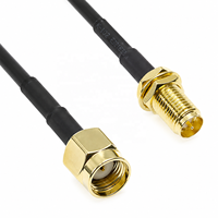 Câble RG174 SMA Mâle vers SMA Mâle/Femelle, Connecteur RPSMA à travers panneau, Câble d'extension RF Coaxial, Jumper Coaxial RG316 Pigtail 2M 5M 10M