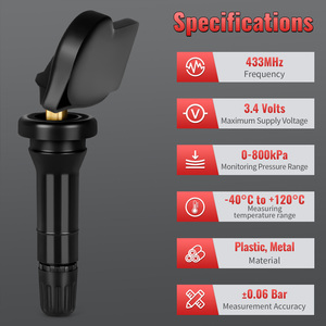 Capteur de surveillance de pression des pneus TPMS en ABS, neuf pour Infiniti 40700-6LB0B 407006RA0A 40700-6RA0A - Product Image 5