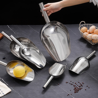 Pelle à nourriture en acier inoxydable, pelle à farine, pelle à glace, cuillère à bonbons, cuillère à grains de café, cuillère multifonctionnelle pour glace et aliments