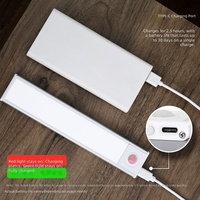 Lampe LED rechargeable à détecteur de mouvement intelligent, ultra-mince, magnétique et adhésive pour armoires de cuisine et cave à vin