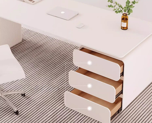 Modern Style Office <strong>Desk</strong> with Storage <strong>Drawer</strong> Computer <strong>Desk</strong> Home Living Room Dining Room Beauty Salon Consultation <strong>Desk</strong> - Product Image 6