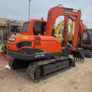 Máquina excavadora Doosan Dx75 usada, maquinaria de construcción de 7,5 toneladas, excavadora Doosan pequeña - Product Image 1