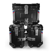 Valise Latérale Moto en Aluminium F2-moto de 46 L, Boîte de Rangement Latérale pour Moto