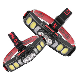 XPE <b>LED</b> COB Headlamp 1200mAh Rechargeable USB Charging Gesture Sensing White <b>Light</b> Hiking Camping - Product Image 3