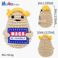 Fabricante de Juguetes Antiestrés de Patata Positiva de Ganchillo Amigurumi de Pelo Amarillo, OEM ODM a Granel, Calidad de Exportación, Regalo Empresarial