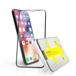 強化ガラススクリーンプロテクター卸売価格シート無料サンプルモバイル3d for Iphone 11 Pro Max X Xs with Easy Install Tool