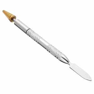 หัวปากกาทองแดงสองหัวปากกาหนังขอบน้ำมันย้อมปากกา applicator สีอย่างรวดเร็วเครื่องมือลูกกลิ้งทาสีสำหรับ DIY เครื่องมือหัตถกรรมเครื่องหนัง - Product Image 5