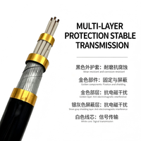 Cable de Control Multifilar Blindado de Cobre, Cable de Comunicación de Señal con Aislamiento de PVC, Cubierta Exterior Azul para Automatización Industrial