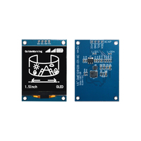 Módulo de pantalla OLED blanca de 1,5 pulgadas GME128128-01-IIC, IC SH1107, resolución de 128x128, interfaz I2C, conector de 4 pines