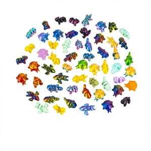 Figurines d'animaux imprimées en 3D 2026 : Adorables mini-dinosaures et chauves-souris colorés pour la décoration intérieure - Product Image 2