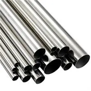 Metal Tubes 0.6mm 0.8mm 1.0mm 1.2mm Thickness 16mm 19mm 22mm 25mm 32mm Diameter Chrome Steel Silver Iron Round Pipe