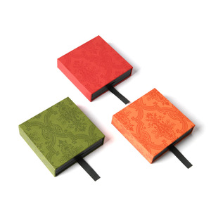 Boîte de rangement transparente pour bijoux avec logo personnalisé Boîte à tiroir en <span class=keywords><strong>papier</strong></span> de luxe pour bague de collier Boîte d'emballage en <span class=keywords><strong>suspension</strong></span> avec film PE 3d Joyas - Product Image 3