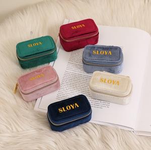 Nuevo Estuche de Viaje para Joyas, Organizador de Almacenamiento, Caja Redonda Pequeña de Terciopelo para Collares con Cuero PU para Anillos - Product Image 5