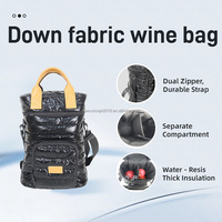 Sac à dos isotherme en cuir pour vin avec design écologique résistant à l'eau, sac de rangement isotherme tendance pour le vin