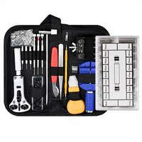 Outils de réparation de montres DIY pour l'entretien, le réglage des bracelets et le remplacement des piles – Kit de démontage et d'installation 147 pièces – Machine