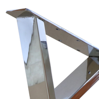 Pieds de Table en forme de X, cadre moderne robuste, carré, bureau, Restaurant, banc, bureau, métal, café, salle à manger, pieds de Table en acier inoxydable