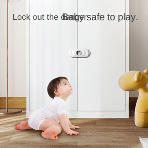 Verrou de sécurité magnétique multifonctionnel Prodigy pour enfants, en plastique, pour <span class=keywords><strong>armoire</strong></span>, placard et porte de réfrigérateur, avec installation rapide - Product Image 3