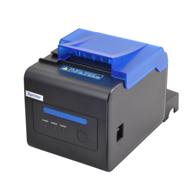 High-Speed XP-C300H Thermal Receipt Printer Auto Cutter 80mm POS Printer Parallel Interface Black White Style Stock Available