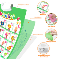 Affiche de conversation pour enfants, jouets d'éducation préscolaire pour tout-petits, Alphabet électronique, tableau mural