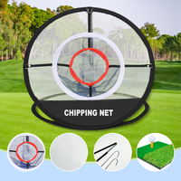 Tapis de paille de club de coupe télescopique d'entraînement au golf Filet de frappe pliant avec jeu d'herbe pour l'entraînement au golf