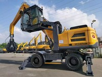 Excavadora de Ruedas con Brazo Extendido de 24 Toneladas, con Martillo Hidráulico y Manipulador de Materiales de 0.6m³, Modelo XE240WM