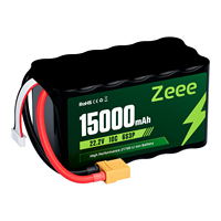 Batterie Li-ion ZEEE à décharge élevée 10C 21700 6S3P 15000mAh 22.2V pour drones de course FPV et agricoles à longue autonomie
