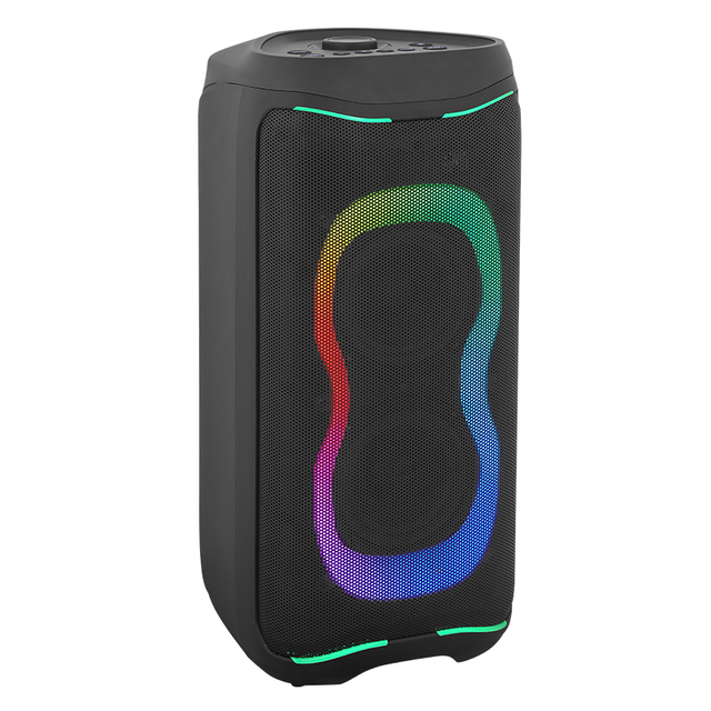 Dual 6.5 Inch Powerful Plastic Portable Outdoor Party TWS Karaoke Amplifier Built in PA Wireless Speaker Audio Stage Speaker