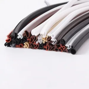 PVC TPE TPV EPDM Silicone Wooden Door And Window Rubber Sealing Strip