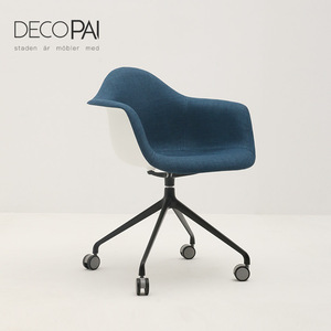 chaise en aluminium 4 étoiles moderne loisirs design célèbre salle à manger chaise de restaurant de salon fauteuil avec <span class=keywords><strong>roulette</strong></span> - Product Image 1