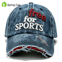 Gorra de Béisbol Personalizada de Moda Americana con Letra Bordada, 6 Paneles, Ajustable, 100% Algodón, Unisex, para las Cuatro Estaciones, Gorra Moderna