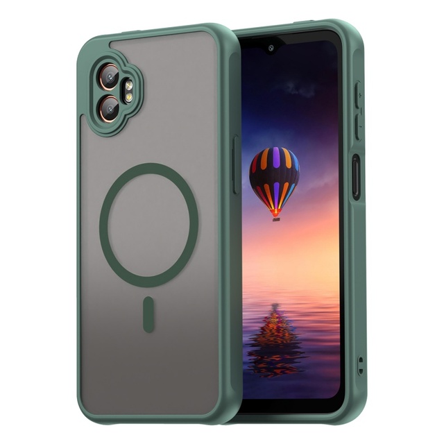 For Samsung Galaxy XCover7 Pro 5G Magnetic Case Slim Clear Matte PC Back Shockproof Protective Wireless Charging Cover