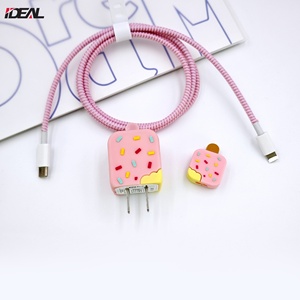 <span class=keywords><strong>Protector</strong></span> de <span class=keywords><strong>Cable</strong></span> de Carga para iPhone con Diseño de Dibujos Animados de IDEAL Factory, para Cargadores de 18W/20W EU/US, Enrollador de <span class=keywords><strong>Cable</strong></span> - Product Image 5