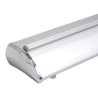 Support d'affichage portable enroulable, bannière rétractable avec mécanisme cassette, aluminium léger pour promotions et expositions