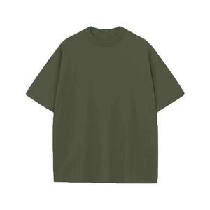 European Over Size Men's Cotton T-<b>Shirt</b> 230g Short Sleeved Plus Size O Neck Solid Pattern LOGO Printing Loose Fit T <b>Shirts</b> - Product Image 6