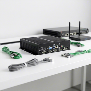 Computadora Integrada Sin Ventilador <span class=keywords><strong>I7</strong></span> <span class=keywords><strong>5600u</strong></span> I5 5200u I3 5005u Windows Ubuntu 2 Gigabit Ethernet 2 COM RS232 WiFi hasta 8GB de RAM en Stock - Product Image 1