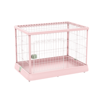 Grande cage métallique pour chien, cage d'intérieur pour animaux de compagnie avec plateau, porte verrouillable et options multicolores