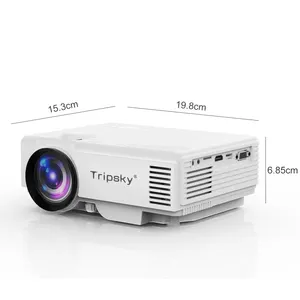 Mini projecteur Lcd T5, Version de base 1080P Full Hd, Home cinéma, Mini projecteur intelligent 4k, vente en gros