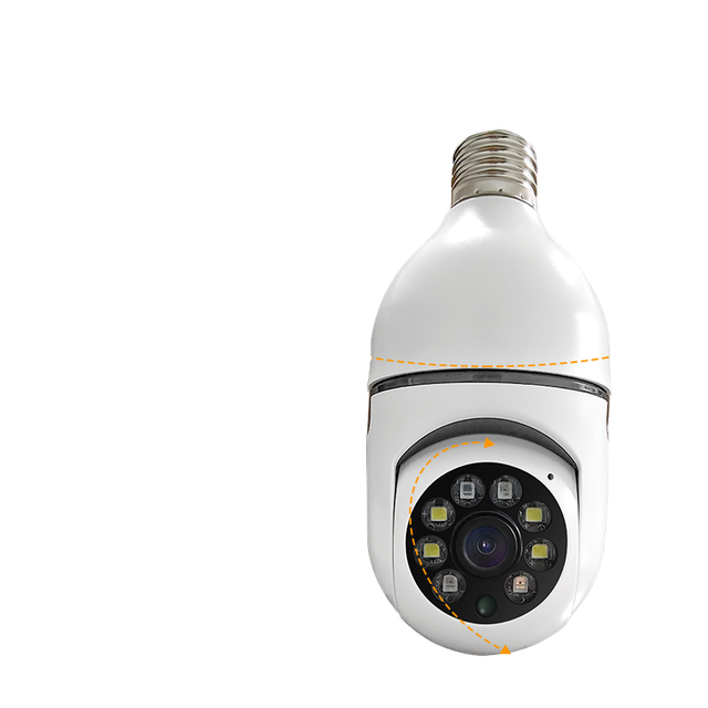 Color Night Vision Wireless Wifi Camera Smart Security Camera 1080P 360 Rotate Wifi IP PTZ Light Bulb Camera for Outdoor