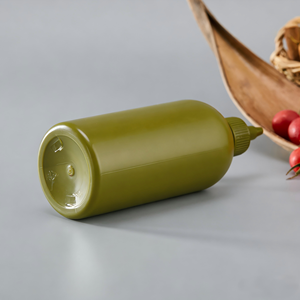 ขวดบอสตันขนาด 500 มล. 16 ออนซ์ ขวด PET เกรดอาหารสำหรับบรรจุน้ำมันมะกอกและมายองเนส พร้อมฝาเกลียว ขายส่ง - Product Image 6