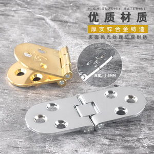 Bisagra abatible Xinshengfa de aleación de zinc con esquinas redondeadas, bisagra cuadrada en color oro y plata para puertas de muebles - Product Image 5