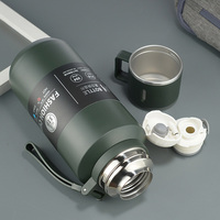 Bouteille d'eau à grande capacité 1200 ml 1500 ml Thermos en acier inoxydable 1,2 L 1,5 L Thermos à double paroi sous vide pour l'extérieur