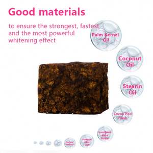 Savon Noir Africain <span class=keywords><strong>Authentique</strong></span> du Ghana Entièrement Biologique en Forme Solide Propriétés Éclaircissantes Cosmétiques Fournisseur OEM/ODM - Product Image 4